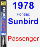 Passenger Wiper Blade for 1978 Pontiac Sunbird - Vision Saver