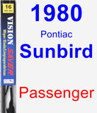 Passenger Wiper Blade for 1980 Pontiac Sunbird - Vision Saver