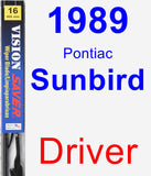 Driver Wiper Blade for 1989 Pontiac Sunbird - Vision Saver