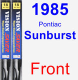 Front Wiper Blade Pack for 1985 Pontiac Sunburst - Vision Saver