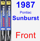 Front Wiper Blade Pack for 1987 Pontiac Sunburst - Vision Saver