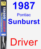 Driver Wiper Blade for 1987 Pontiac Sunburst - Vision Saver