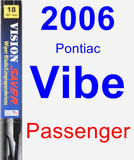 Passenger Wiper Blade for 2006 Pontiac Vibe - Vision Saver