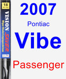 Passenger Wiper Blade for 2007 Pontiac Vibe - Vision Saver