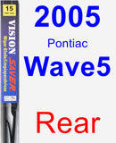 Rear Wiper Blade for 2005 Pontiac Wave5 - Vision Saver