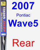 Rear Wiper Blade for 2007 Pontiac Wave5 - Vision Saver