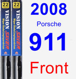 Front Wiper Blade Pack for 2008 Porsche 911 - Vision Saver