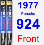 Front Wiper Blade Pack for 1977 Porsche 924 - Vision Saver