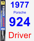 Driver Wiper Blade for 1977 Porsche 924 - Vision Saver