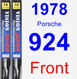 Front Wiper Blade Pack for 1978 Porsche 924 - Vision Saver