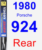 Rear Wiper Blade for 1980 Porsche 924 - Vision Saver