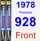 Front Wiper Blade Pack for 1978 Porsche 928 - Vision Saver