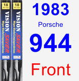 Front Wiper Blade Pack for 1983 Porsche 944 - Vision Saver