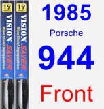 Front Wiper Blade Pack for 1985 Porsche 944 - Vision Saver