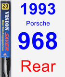 Rear Wiper Blade for 1993 Porsche 968 - Vision Saver