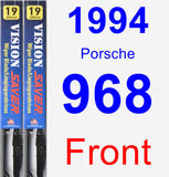 Front Wiper Blade Pack for 1994 Porsche 968 - Vision Saver