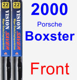 Front Wiper Blade Pack for 2000 Porsche Boxster - Vision Saver