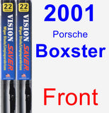 Front Wiper Blade Pack for 2001 Porsche Boxster - Vision Saver