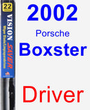 Driver Wiper Blade for 2002 Porsche Boxster - Vision Saver