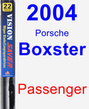 Passenger Wiper Blade for 2004 Porsche Boxster - Vision Saver