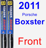 Front Wiper Blade Pack for 2011 Porsche Boxster - Vision Saver