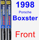 Front Wiper Blade Pack for 1998 Porsche Boxster - Vision Saver