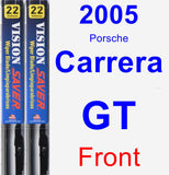 Front Wiper Blade Pack for 2005 Porsche Carrera GT - Vision Saver