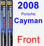 Front Wiper Blade Pack for 2008 Porsche Cayman - Vision Saver