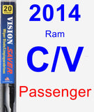 Passenger Wiper Blade for 2014 Ram C/V - Vision Saver