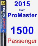 Passenger Wiper Blade for 2015 Ram ProMaster 1500 - Vision Saver