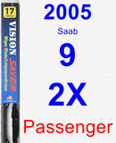 Passenger Wiper Blade for 2005 Saab 9-2X - Vision Saver