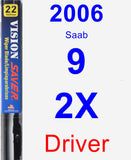 Driver Wiper Blade for 2006 Saab 9-2X - Vision Saver