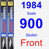 Front Wiper Blade Pack for 1984 Saab 900 - Vision Saver