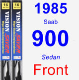 Front Wiper Blade Pack for 1985 Saab 900 - Vision Saver