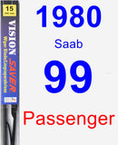 Passenger Wiper Blade for 1980 Saab 99 - Vision Saver