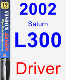 Driver Wiper Blade for 2002 Saturn L300 - Vision Saver