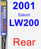 Rear Wiper Blade for 2001 Saturn LW200 - Vision Saver