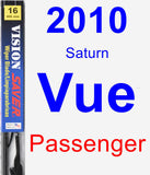 Passenger Wiper Blade for 2010 Saturn Vue - Vision Saver