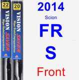 Front Wiper Blade Pack for 2014 Scion FR-S - Vision Saver