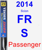 Passenger Wiper Blade for 2014 Scion FR-S - Vision Saver