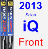 Front Wiper Blade Pack for 2013 Scion iQ - Vision Saver