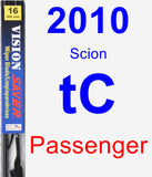 Passenger Wiper Blade for 2010 Scion tC - Vision Saver