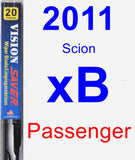 Passenger Wiper Blade for 2011 Scion xB - Vision Saver