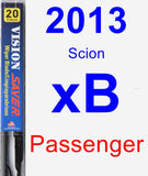 Passenger Wiper Blade for 2013 Scion xB - Vision Saver