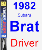 Driver Wiper Blade for 1982 Subaru Brat - Vision Saver