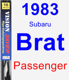 Passenger Wiper Blade for 1983 Subaru Brat - Vision Saver