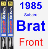 Front Wiper Blade Pack for 1985 Subaru Brat - Vision Saver