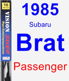 Passenger Wiper Blade for 1985 Subaru Brat - Vision Saver