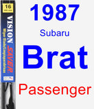 Passenger Wiper Blade for 1987 Subaru Brat - Vision Saver