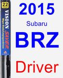 Driver Wiper Blade for 2015 Subaru BRZ - Vision Saver